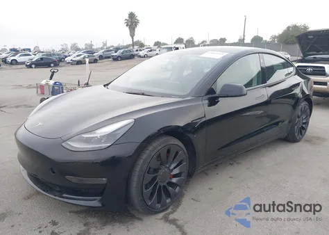 2023 Tesla Model 3 Performance Dual Motor All-Wheel Drive z USA, uszkodzony, nr VIN 5YJ3E1EC3PF600739